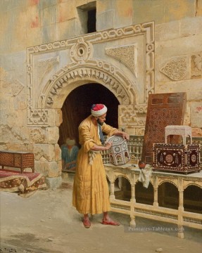 Le fabricant de meubles Ludwig Deutsch Orientalism Araber Peinture à l'huile